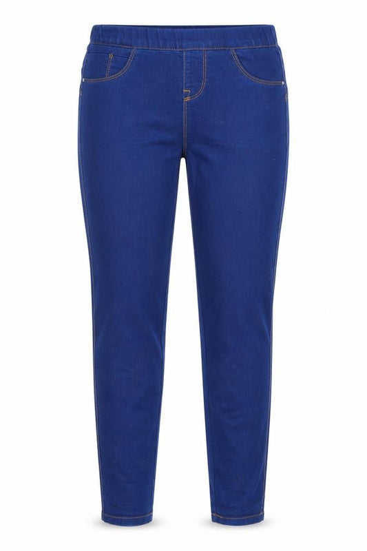 Front view of Denim CO women’s blue jegging jeans, size UK 6, 28-inch leg
