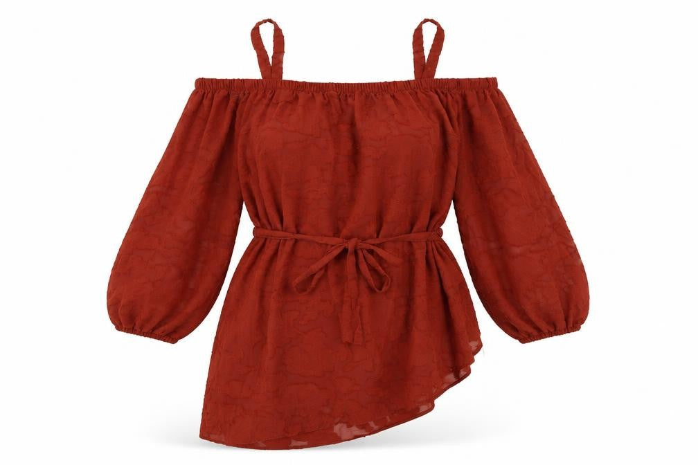 Soon Womens Orange   Basic Blouse Size 14