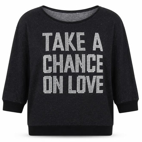 Divided Womens Black  Jersey Pullover Jumper Size 10  - take a chance