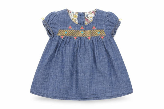 Front view of Next Blue A-Line, size 6-9, Months