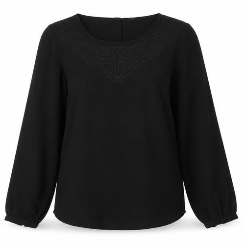 M&S Womens Black   Basic Blouse Size 8