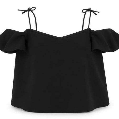 Topshop Womens Black   Basic Blouse Size 10