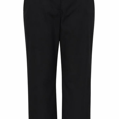 Icona Womens Black   Cropped Trousers Size 16 L28.5 in