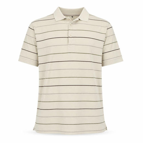 Preworn Mens Beige Striped   Polo Size XL
