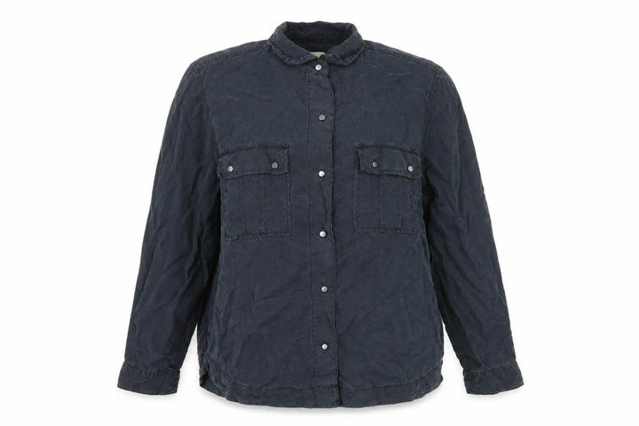 Gap Womens Black Basic Button-Up Size L