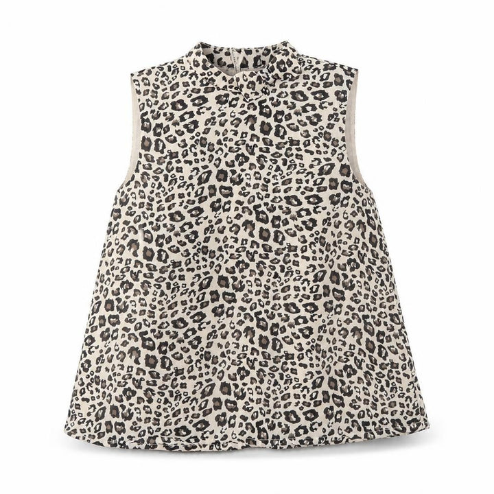George Girls Green Animal Print Basic Tank Size 5-6 Years