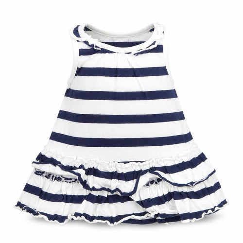 NEXT Girls Blue Spotted  Tank Dress  Size 3-6 Months
