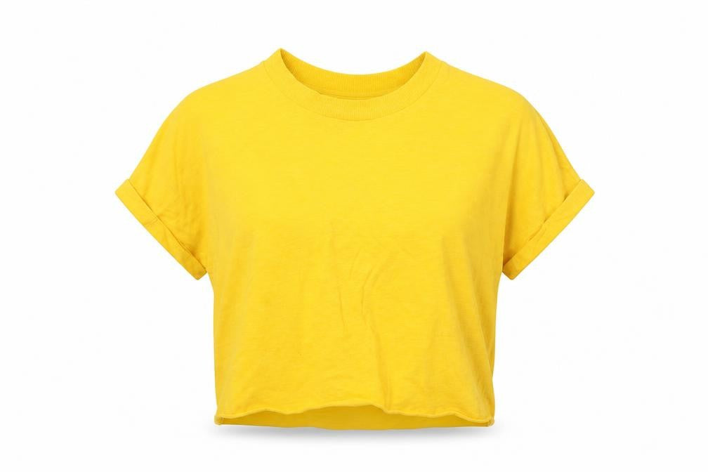 Primark Womens Yellow   Basic T-Shirt Size 6