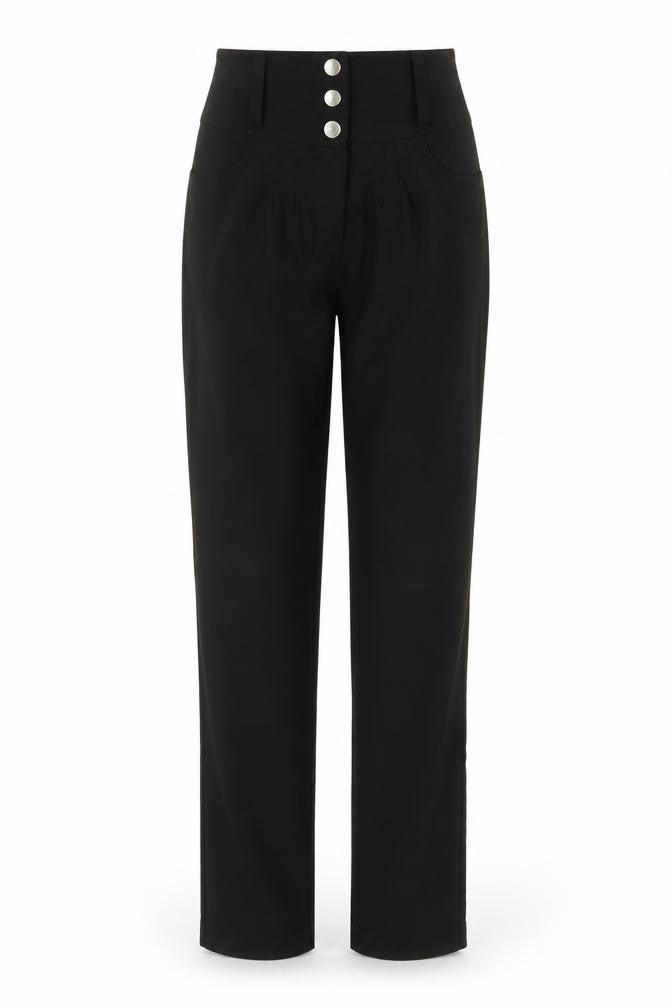 Miss Saigon Womens Black   Trousers  Size 8 L29 in