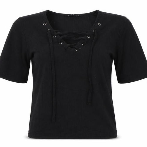 Select Womens Black   Basic T-Shirt Size 6