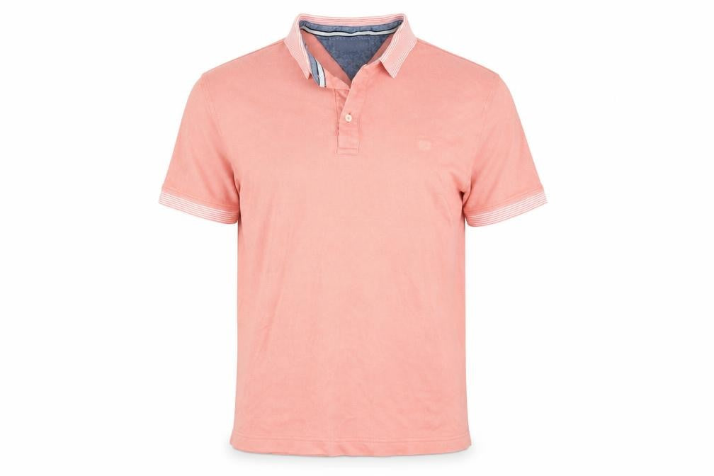 Lincoln Mens Pink    Polo Size L  - coral coloured