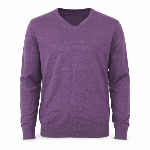 Autograph Mens Purple  Knit Pullover Jumper Size M
