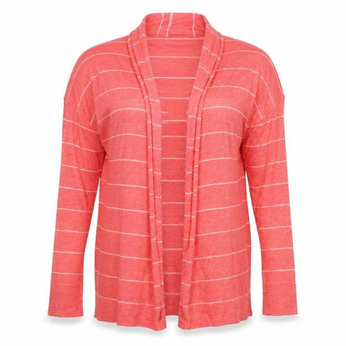 Great Plains Womens Pink Striped  Cardigan Jumper Size S