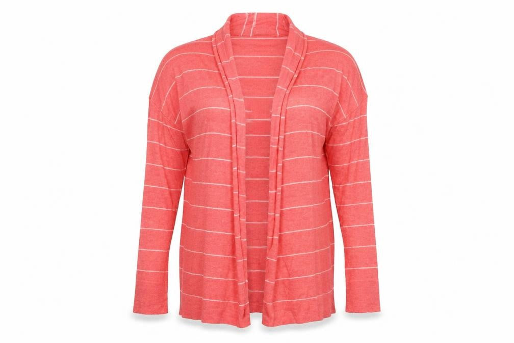 Great Plains Womens Pink Striped  Cardigan Jumper Size S