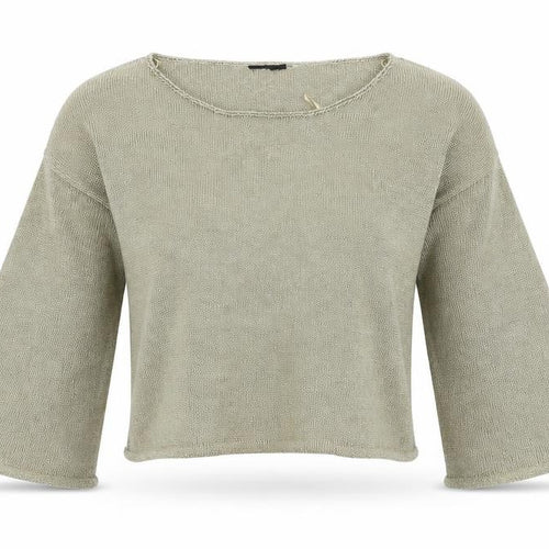 Preoworn Womens Gold   Cropped T-Shirt Size 10