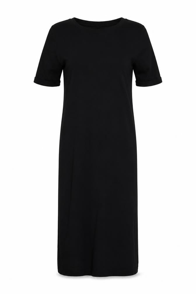 Preworn Womens Black   T-Shirt Dress  Size 6