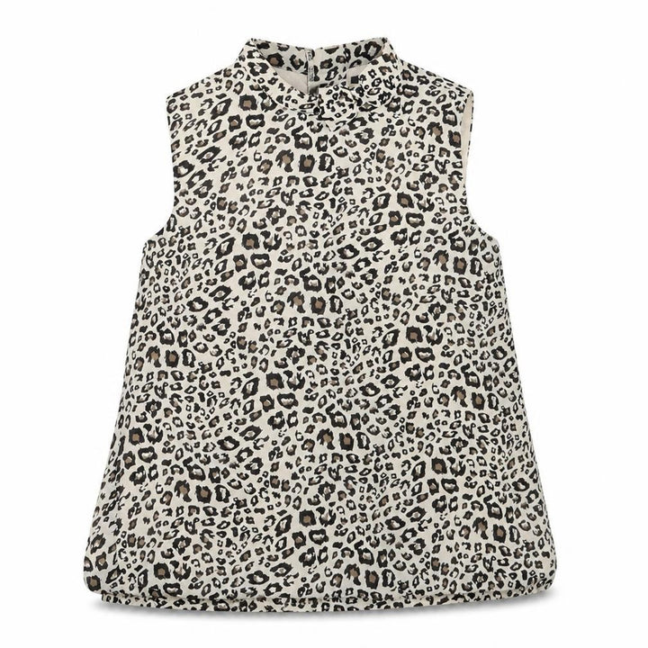 George Girls Beige Animal Print  Basic Blouse Size 8-9 Years