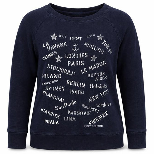 J Crew Womens Blue   Pullover Sweatshirt Size XS  - Cities