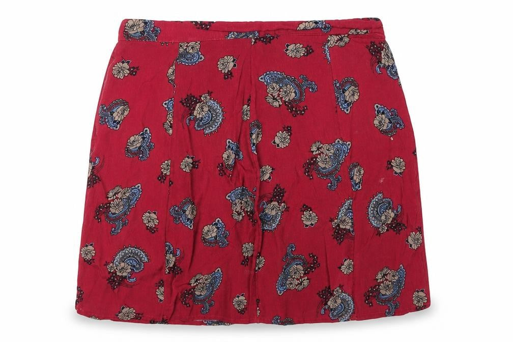 Miss Selfridge Womens Pink Paisley  Mini Skirt Size 8