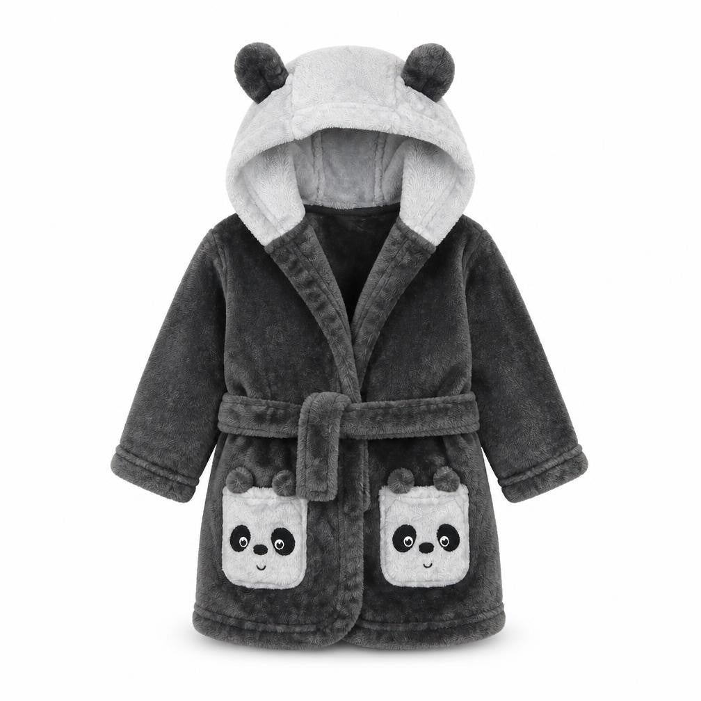 George Girls Grey Solid  Kaftan Robe Size 3-6 Months  - Panda