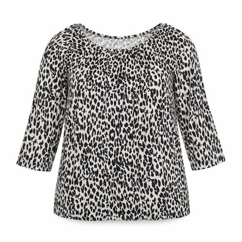 Moda Womens Multicoloured Animal Print  Basic Blouse Size 12