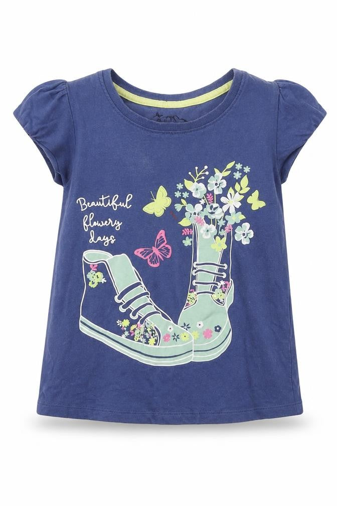 max Girls Blue   Basic Polo Size 3-4 Years