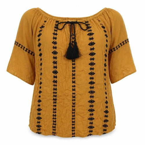 Select Womens Yellow   Basic T-Shirt Size 8