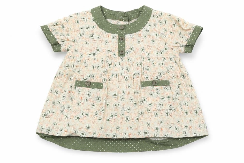 pre worn Girls White   Fit & Flare  Size 9-12 Months