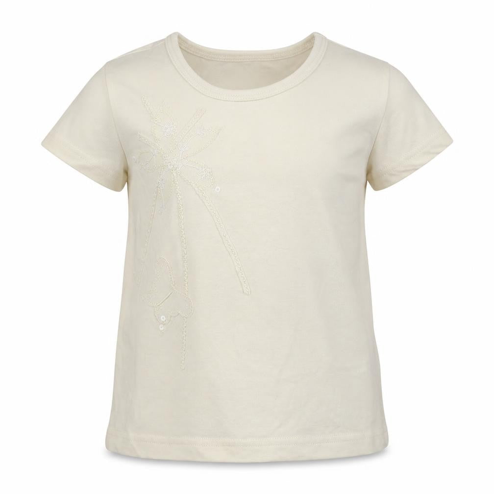 M&S Girls White   Basic T-Shirt Size 6 Years