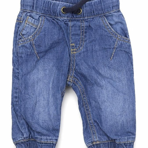 F&F Boys Blue   Cargo Jeans Size 3-6 Months