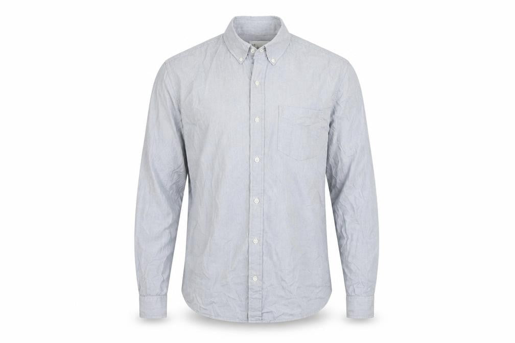 Gap Mens Grey Striped   Button-Up Size M