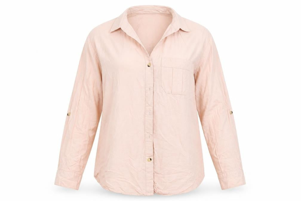 Dorothy Perkins Womens Pink   Basic Button-Up Size 8