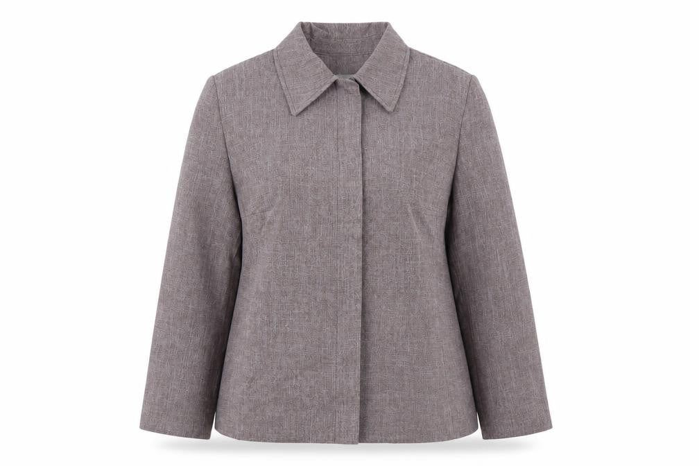 Front view of Marks & Spencer women’s red jacket blazer, size UK 16