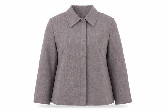 Front view of Marks & Spencer women’s red jacket blazer, size UK 16