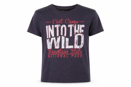 Front view of Rebel boys’ blue basic t-shirt, size 12-13, years