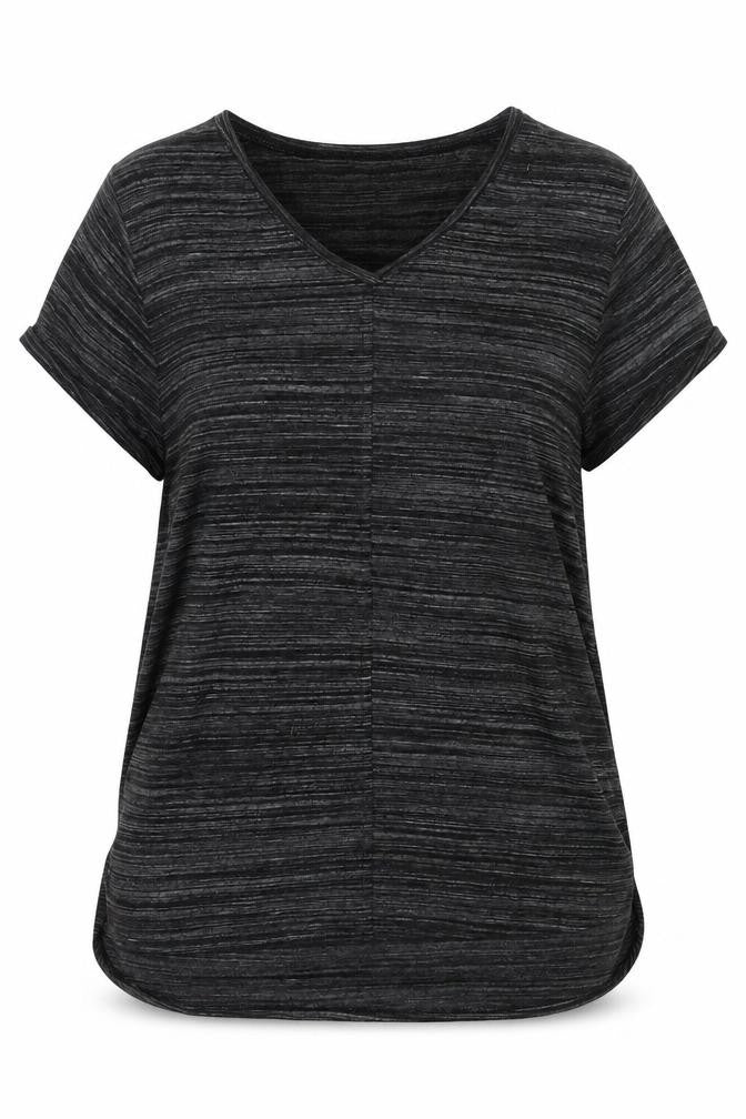 payapa Womens Black   Basic T-Shirt Size 12