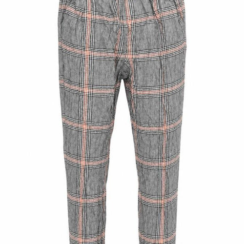 Bershka Womens Grey Check  Trousers  Size S L26 in