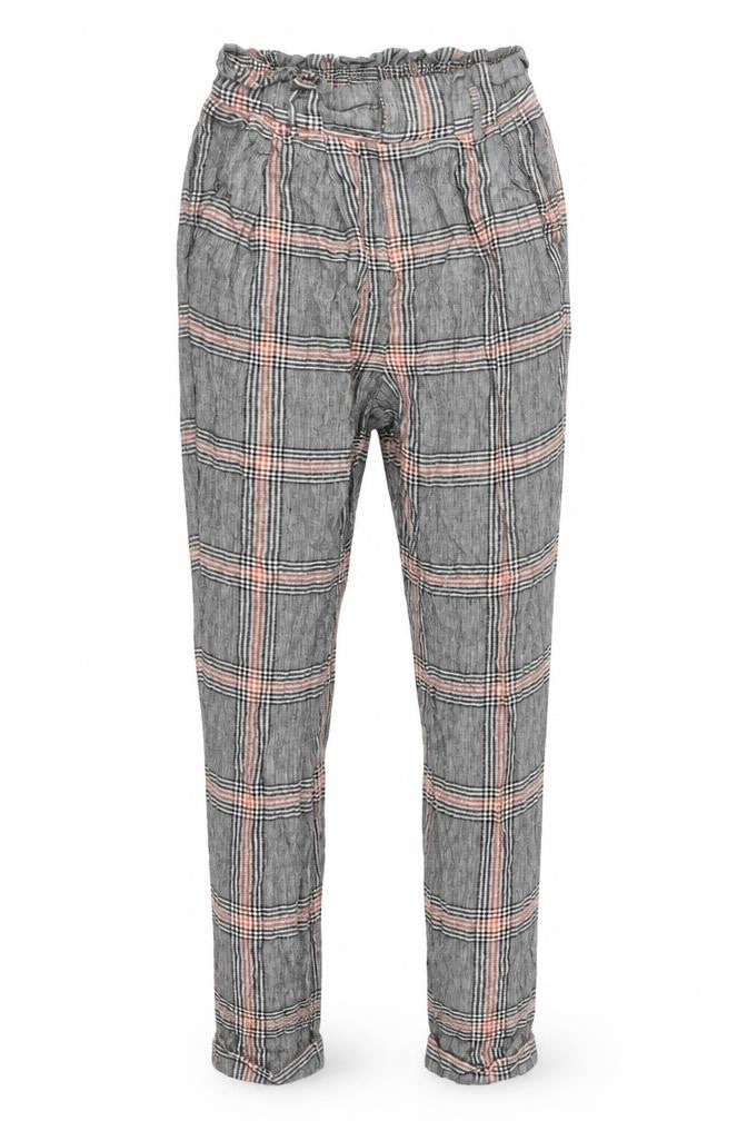 Bershka Womens Grey Check  Trousers  Size S L26 in