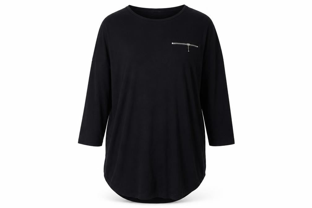 Select Womens Black  Jersey Tunic T-Shirt Size 8
