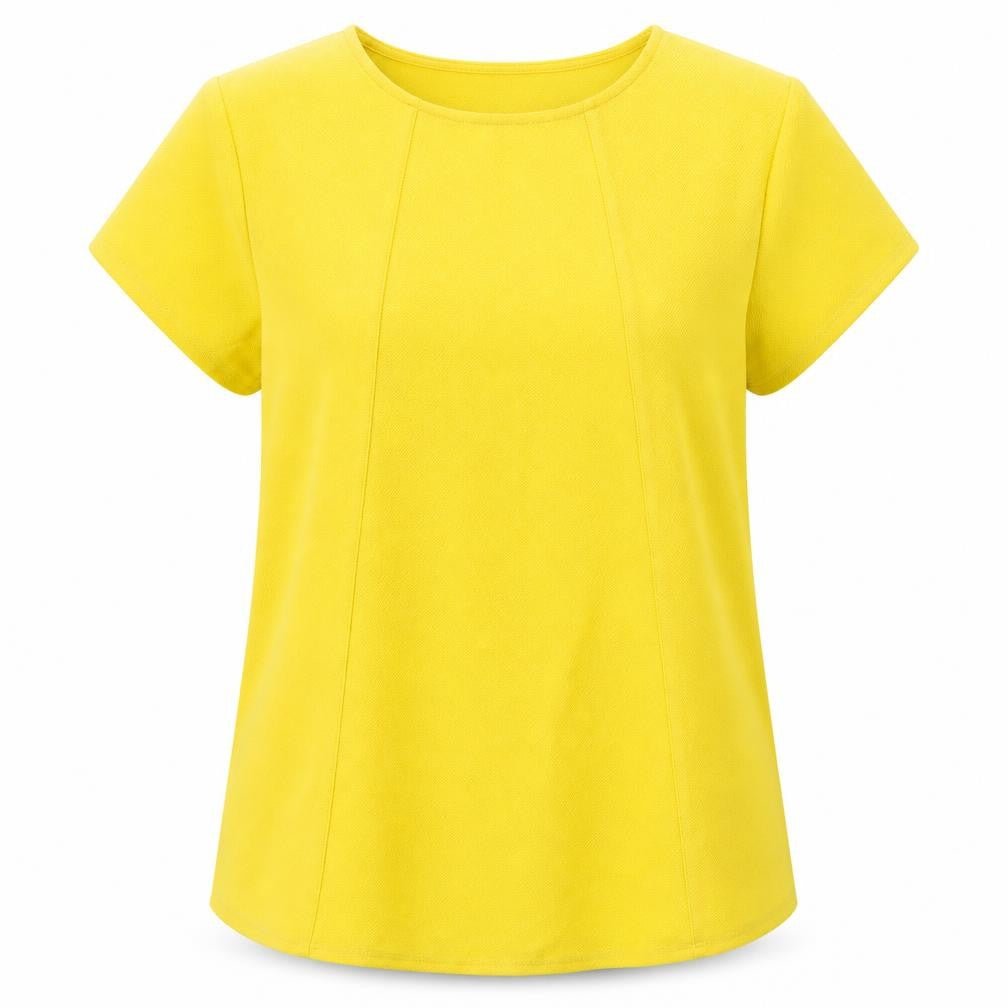 Papaya Womens Yellow   Basic Blouse Size 10