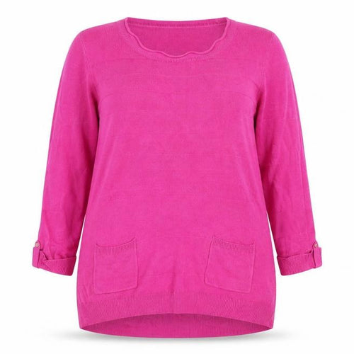 F&F Womens Pink Striped  Pullover Jumper Size 10