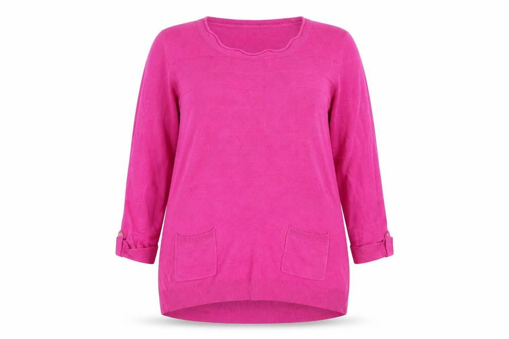 F&F Womens Pink Striped  Pullover Jumper Size 10