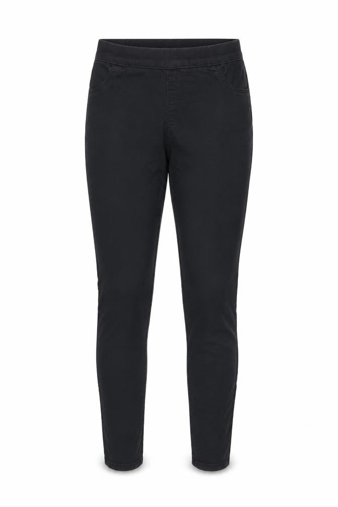 Front view of H&M women’s black jegging jeans, size UK 10, 30-inch leg