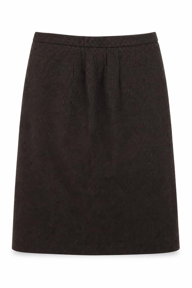 Preworn Womens Brown   A-Line Skirt Size 34 in
