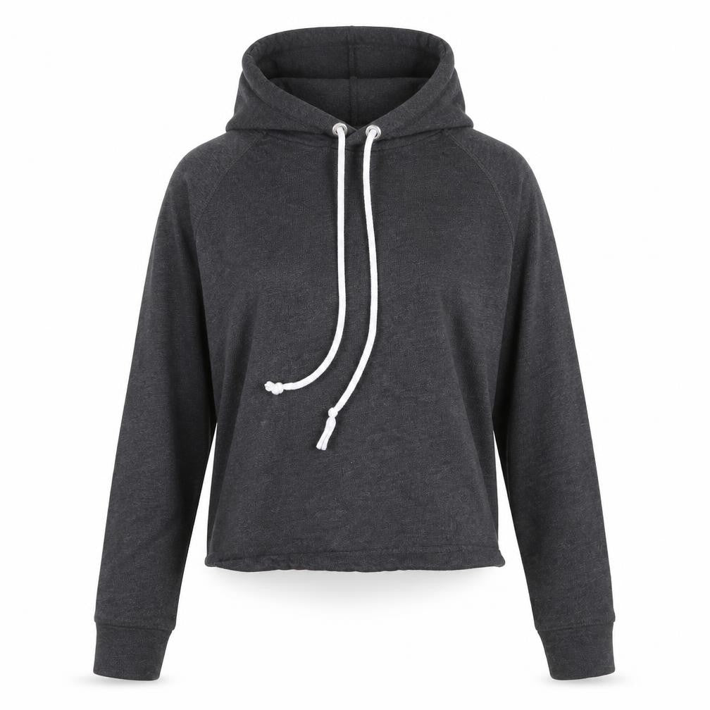 Divided by H&M Womens Grey  Jersey Pullover Hoodie Size S  - Cropped
