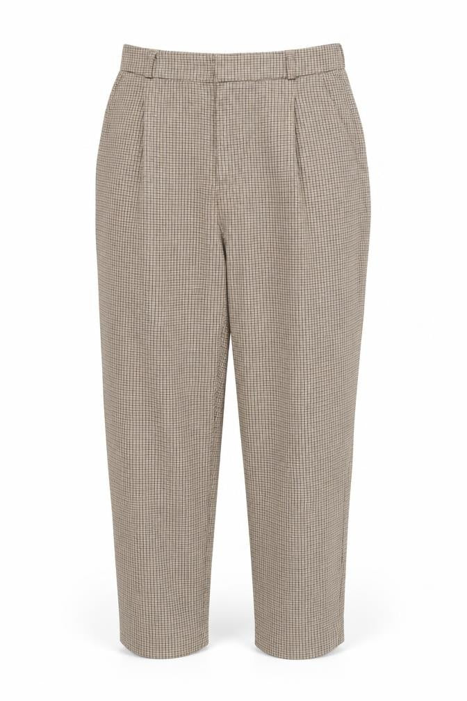 Stradivarius Womens Brown Houndstooth  Trousers  Size M L24 in