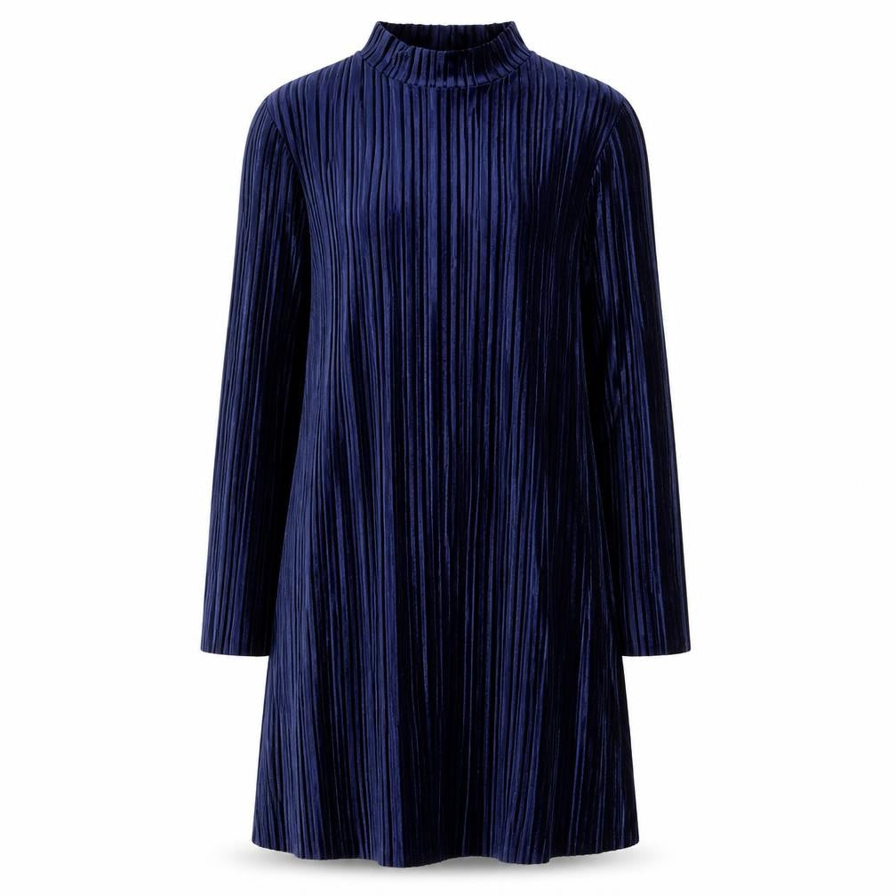Brave Soul Womens Blue  Velour A-Line  Size S