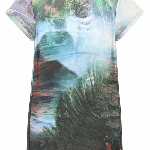 Fullcircle  Womens Green Floral  Basic Blouse Size 14