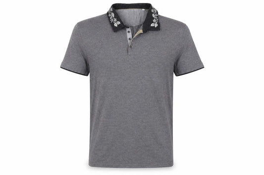 Front view of nineteen twenty two men’s polo, size L
