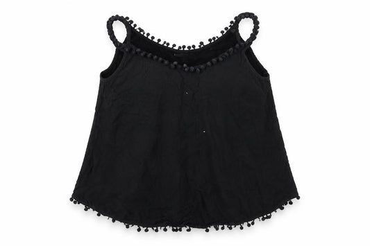 Front view of Atmosphere women’s black basic t-shirt, size UK 12